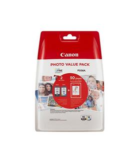 Canon PG-46 CL-56 Multipack 2'li Mürekkep Kartuş 50 adet 10x15 Fotoğraf Kağıdı Hediyeli
