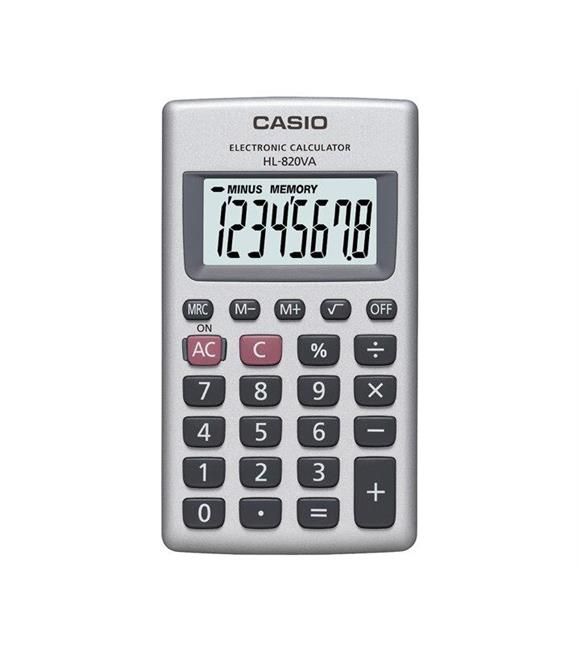 Casio HL-820VA-W 8 Hane Beyaz Cep Tipi Hesap Makinesi