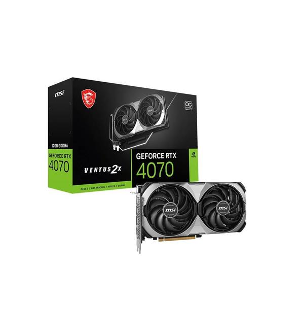 Msı Vga Geforce Rtx4070 Ventus 2x E 12G Oc 12GB GDDR6X HDMI Dp 192BIT Ekran Kartı