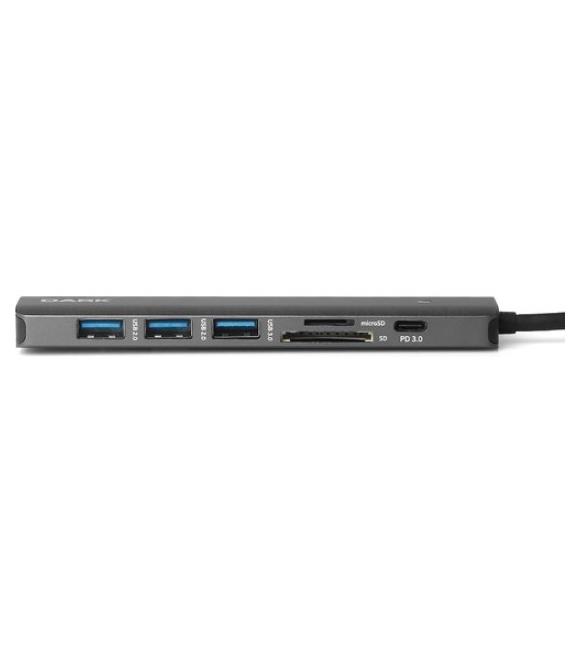 Dark DK-AC-U31X42 USB 3.1 Gen1 Type-C 7in 1 HDMI-USB 3.0-TF SD Kart Okuyucu-USB-C&USB-C PD Hub_1