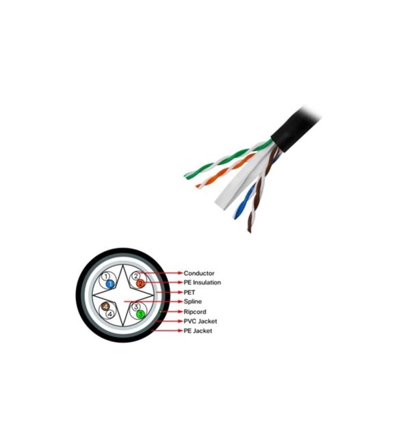 Frisby FNW-CAT624 CAT 6 UTP Outdoor Kablo (305mt) Dış Mekan Kalınlık: 0.58 mm-23 AWG_1