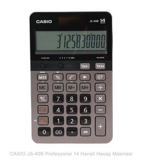 Casio JS-40B Profesyonel 14 Hane Masa Üstü Hesap Makinesi