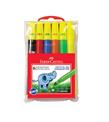 Faber-Castell Keçeli Boya Kalemi Jumbo Neon Fosforlu 6 Renk Jumbi 42 30642