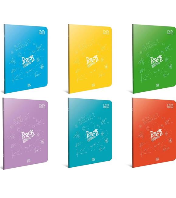 Gıpta Back Tel Dikiş Plastik Kapak Defter A4 40 YP Kareli 4980