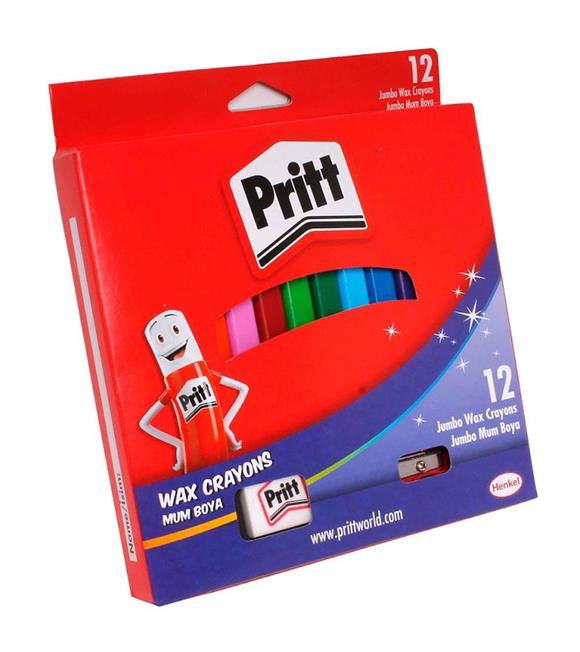 Pritt Pastel Boya Jumbo Silinebilir Üçgen 12 Lİ 1655739