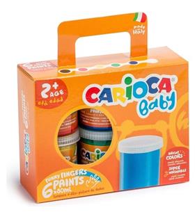 Carioca Parmak Boyası Bebek Süper Yıkanabilir 6 Renk 80 ML