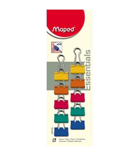 Maped Kıskaç (Klips) Renkli 10 LU 19 MM 036102