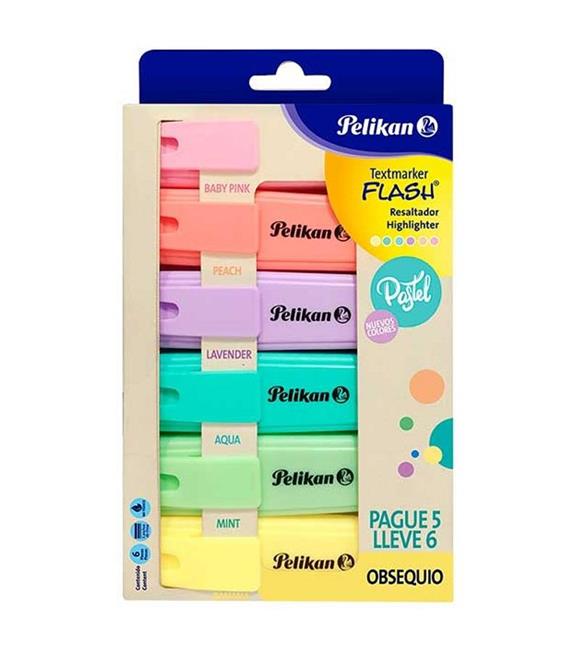 Pelikan Fosforlu Kalem Pastel 6 Lı