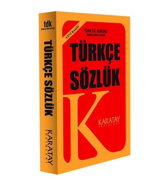 4E Sözlük Türkçe Plastik Kapak 1.Hamur Sarı Karatay Yayınevi