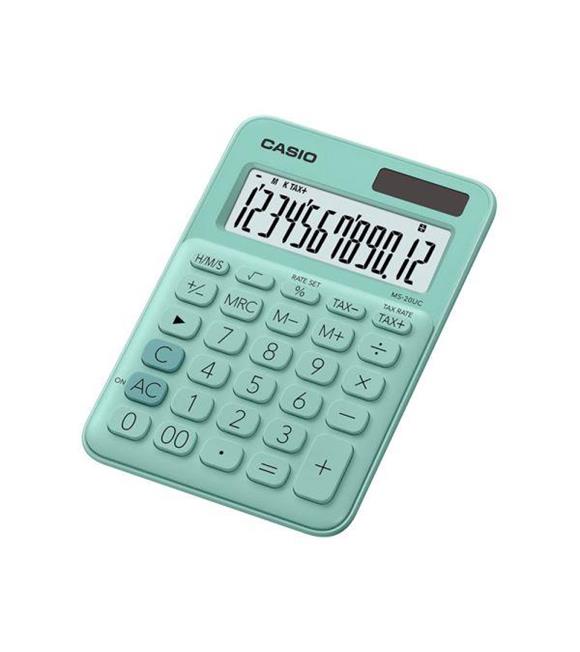 Casio MS-20UC-GN 12 Hane Yeşil Masa Üstü Hesap Makinesi