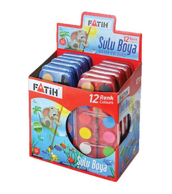 Fatih Sulu Boya 12 Renk 24 ML F-12