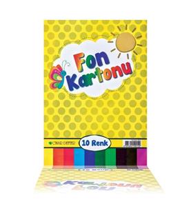 Çınar Fon Karton 48x68 10 Lu Karışık 50018