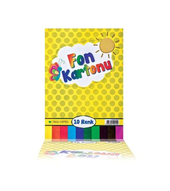 Çınar Fon Karton 48x68 10 Lu Karışık 50018