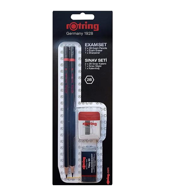 Rotring Sınav Seti 2B+Silgi+Kalemtıraş Bls 2 Li