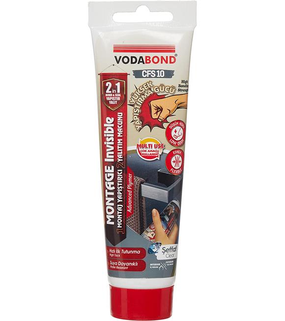 Vodaband Çok Amaçlı Montaj Yapıştırıcı Şeffaf 150ml