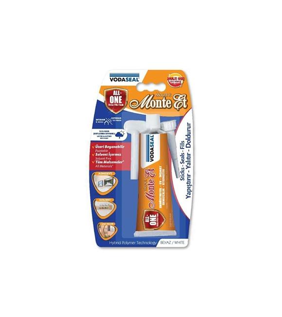 Vodaseal Beyaz Monte ET 75Gr (Yapıştırır-Yalatır-Doldurur)
