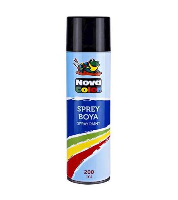 Nova Color Sprey Boya 200 ML Siyah NC-805