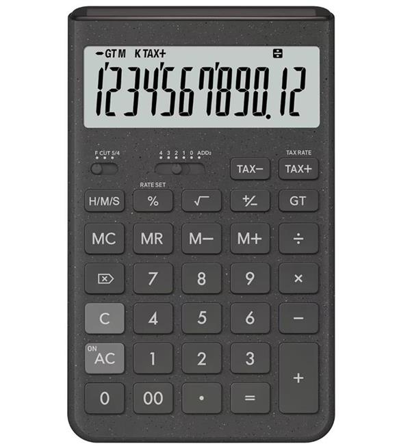 Casio JT-200T-GY 12 Hane Gri Masa Üstü Hesap Makinesi