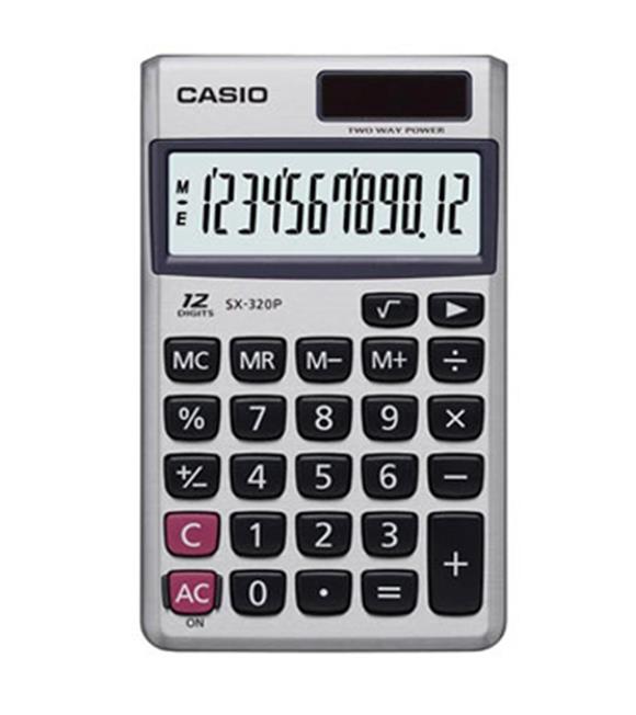 Casio SX-320P 12 Hane Cep Tipi Hesap Makinesi