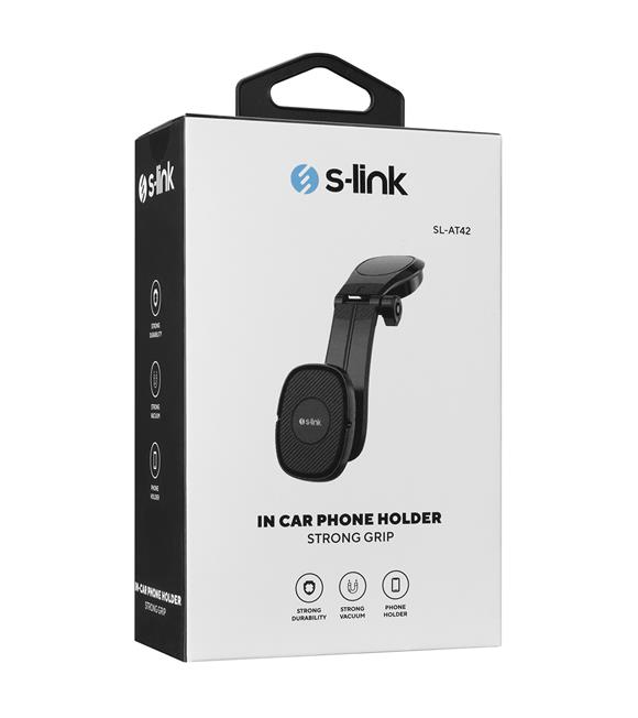 S-link SL-AT42 Universal Ayarlanabilir Siyah Torpido Üstü Jel Pad Mıknatıslı telefon tutucu