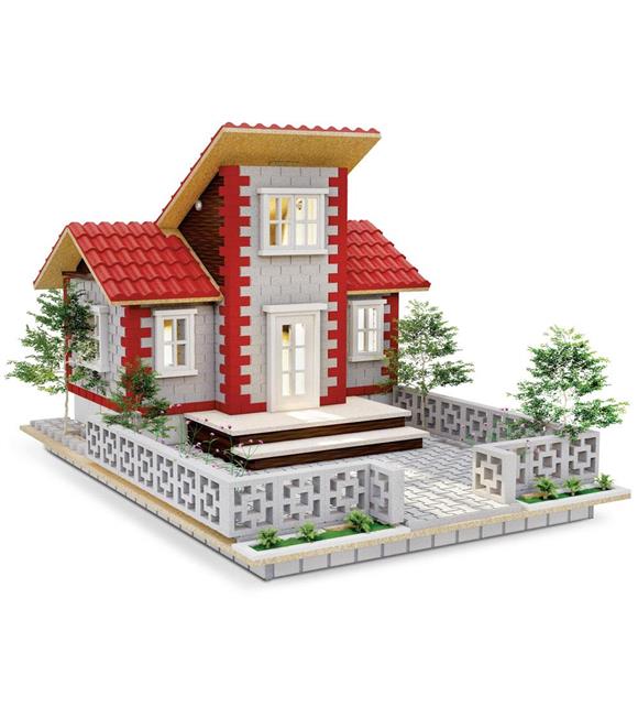 Eshel Maket Tuğla Dağ Villa Set