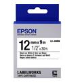 Epson LK-4WBN Standart Beyaz Üzeri Siyah 12mm 9Metre Etiket