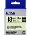 Epson LK-4YBP Pastel Sarı Üzeri Siyah 12mm 9Metre Etiket