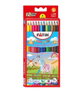 Fatih Kuru Boya Jumbo Üçgen Triangular Tam Boy 12 Renk 33490