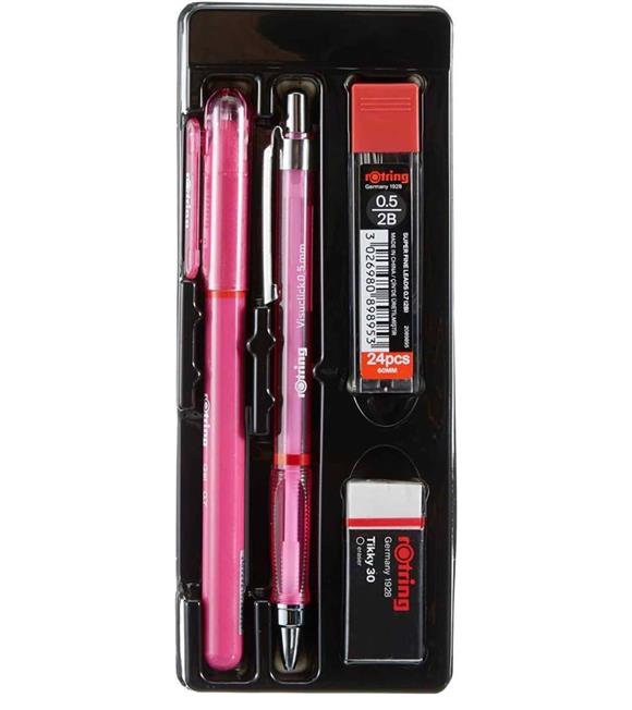 Rotring Visuclick+jel Okul Seti-0.5 MM Pembe