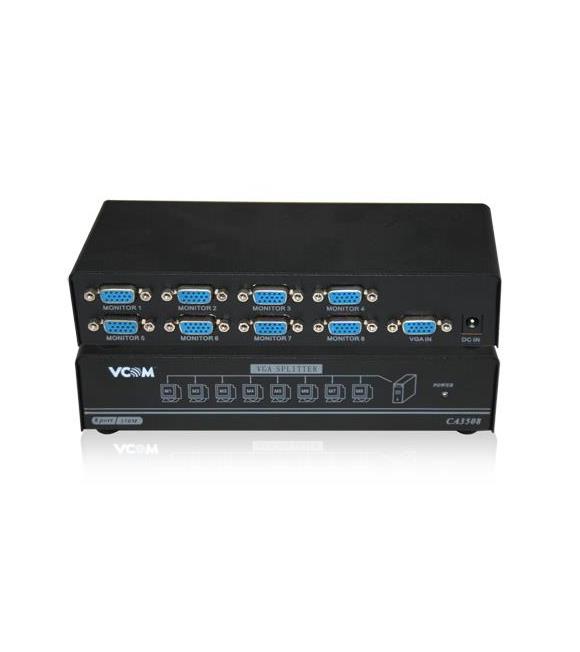 Vcom DD138 1-8 Port 350MHZ Metal Vga Splitter_1