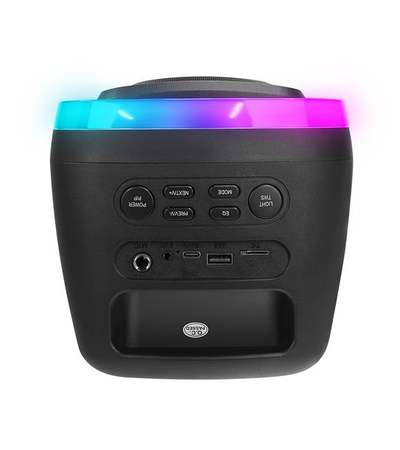 Mikado MD-C18 Siyah 8W RGB Işıklı Taşınabilir Speaker Hoparlör_2