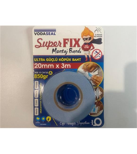 Vodaseal Super Fıx Köpük Bant 20mmX3m (Metal-Cam-Plastik-Ahşap)