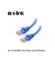 S-link SL-CAT6030BL 30cm Mavi Utp CAT6 Kablo