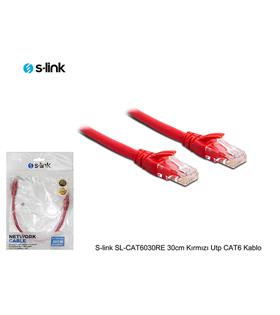 S-link SL-CAT6030RE 30cm Kırmızı Utp CAT6 Kablo
