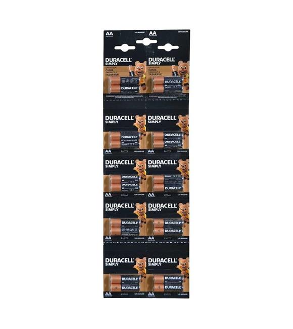 Duracell Alkalin Kalem Pil (AA) 20 Lİ Kartela