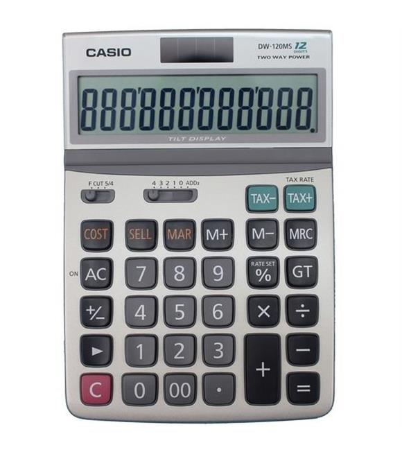 Casio DW-120MS Oynar Başlıklı 12 Hane Masa Üstü Hesap Makinesi