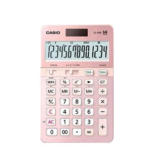 Casio JS-40B-PK Pembe Profesyonel 14 Hane Masa Üstü Hesap Makinesi