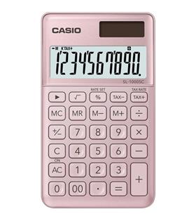 Casio SL-1000SC-PK Cep Tipi 10 Hane Pembe Hesap Makinesi
