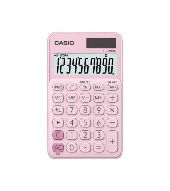 Casio SL-310UC-PK Cep Tipi 10 Hane Pembe Hesap Makinesi