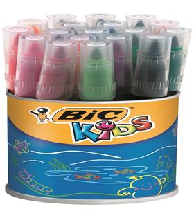 Bic Keçeli Boya Kalemi Visa Fırça Uç 18 Renk 828965