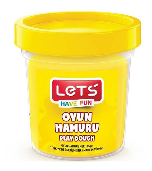 Lets Oyun Hamuru Tek Renk Sarı 115 GR L8440-1