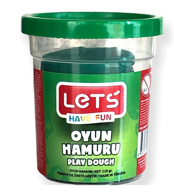 Lets Oyun Hamuru Tek Renk Yeşil 110 GR L8440-4