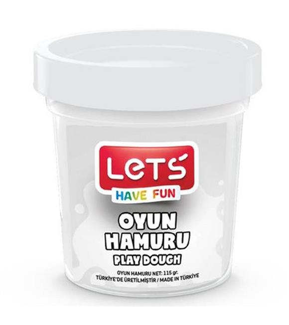 Lets Oyun Hamuru Tek Renk Beyaz 110 GR L8440-5