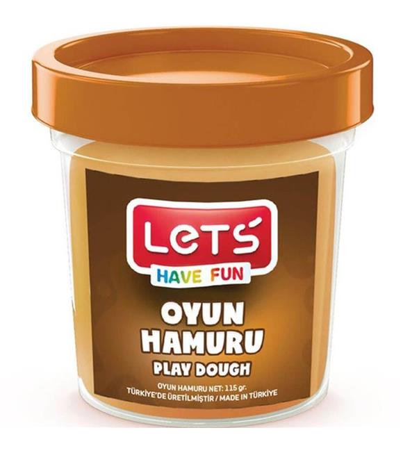 Lets Oyun Hamuru Tek Renk Kahverengi 110 GR L8440-6