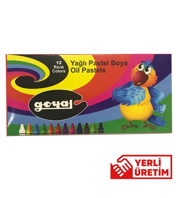 Goyal Pastel Boya Karton 12 Renk Yuvarlak PTL-102