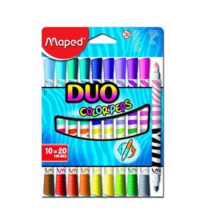 Maped Keçeli Boya Kalemi Duo Tip 10 LU 20 Renk 847010