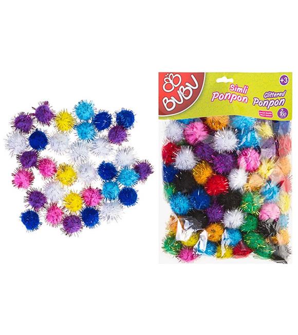 Bu-Bu Pon Pon Simli 2 CM 100 Lü Karma 10x15 BUBU00112