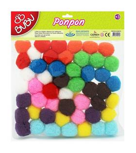 Bu-Bu Pon Pon 3 CM 50 Lİ Karma Bu-Bu00110