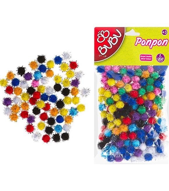 Bu-Bu Pon Pon Simli 1 CM 200 Lü Karma 10x10 BUBU00111
