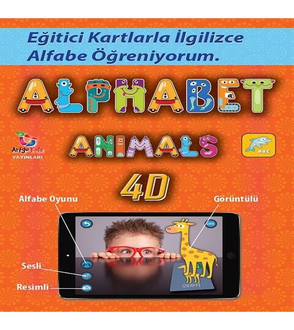 Alfabe 4D Canlanıyor Artırılmış Gerçeklik Kartları